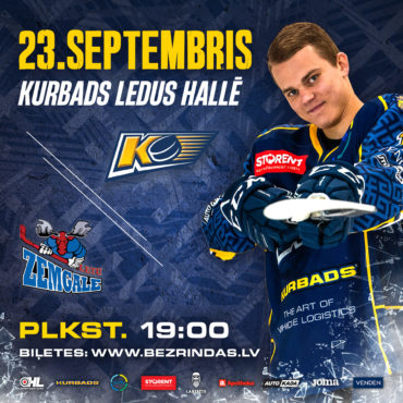 23.09.2023 iepriekšējās sezonas čempionu duelis – HK Kurbads vs HK Zemgale